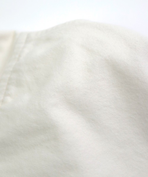 D.M.G.（ドミンゴ）の「[D.M.G / ディーエムジー] コットンフランネル ラウンドカラーシャツ（シャツ/ブラウス・レディース・ナチュラル/グリーン/マスタード/ネイビー/グレイッシュベージュ・3/2）」の10枚目の写真