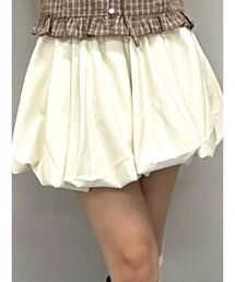 CALNAMUR | フェイクレザーバルーンミニスカート(スカート)