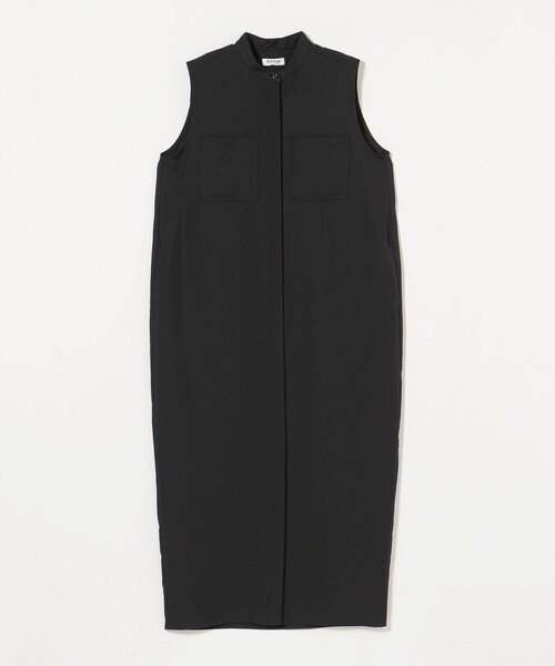セール♡ユナイテッドアローズノースリーブシャツワンピース 黒36 MARW UNITED ARROWS＞ノースリーブ シャツ ワンピース