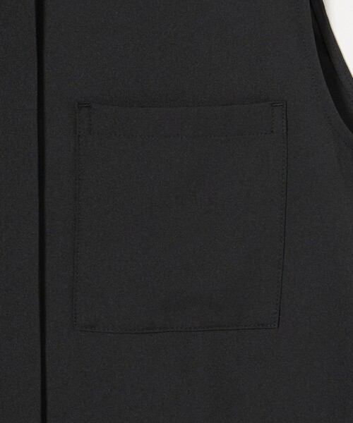 セール♡ユナイテッドアローズノースリーブシャツワンピース 黒36 MARW UNITED ARROWS＞ノースリーブ シャツ ワンピース