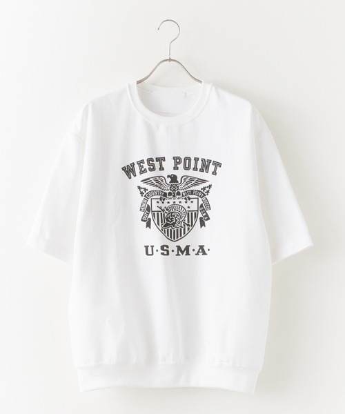 made in standard （メイドインスタンダード）の「MADE IN STANDARD/メイドインスタンダード USMA SS SWEAT スウェット（スウェット・メンズ・ホワイト・XL/L/M）」の2枚目の写真