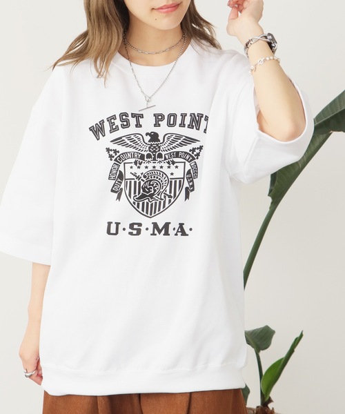 made in standard （メイドインスタンダード）の「MADE IN STANDARD/メイドインスタンダード USMA SS SWEAT スウェット（スウェット・メンズ・ホワイト・XL/L/M）」の5枚目の写真