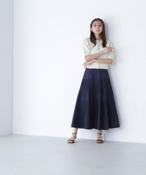 ◇【Oggi8月号掲載】切替プリーツスカート（スカート）｜NATURAL