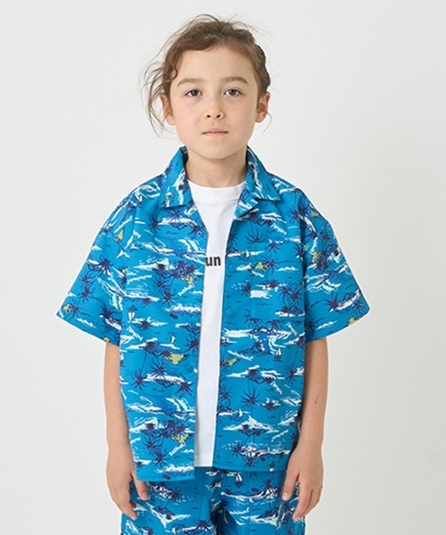 minimal（ミニマル）の「【快適素材】アソートオープンシャツ（シャツ/ブラウス・キッズ・グレイッシュベージュ/ブルー系その他/ネイビー・110cm/120cm/130cm/100cm/140cm）」の3枚目の写真