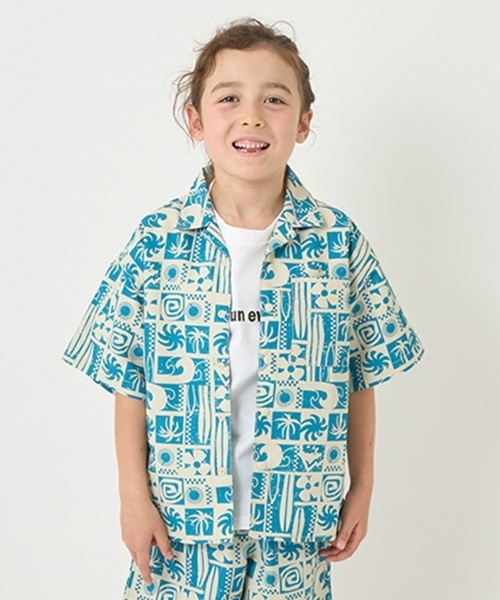 minimal（ミニマル）の「【快適素材】アソートオープンシャツ（シャツ/ブラウス・キッズ・グレイッシュベージュ/ブルー系その他/ネイビー・110cm/120cm/130cm/100cm/140cm）」の2枚目の写真