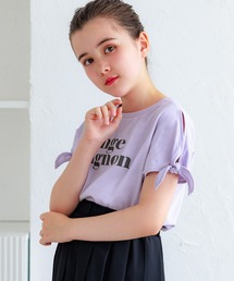 coca(coca) | キッズ 袖リボン結びTシャツ(Tシャツ/カットソー)