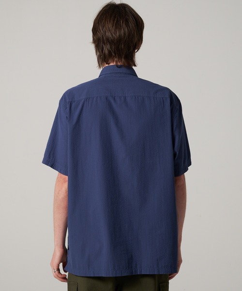 Eddie Bauer(エディーバウアー)の「シアサッカー 半袖シャツ(シャツ/ブラウス・メンズ・チャコールグレー/ホワイト/モスグリーン/コバルトブルー・S/M/L/XL/XXL)」の13枚目の写真