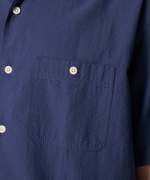 Eddie Bauer(エディーバウアー)の「シアサッカー 半袖シャツ(シャツ/ブラウス・メンズ・チャコールグレー/ホワイト/モスグリーン/コバルトブルー・S/M/L/XL/XXL)」の17枚目の写真