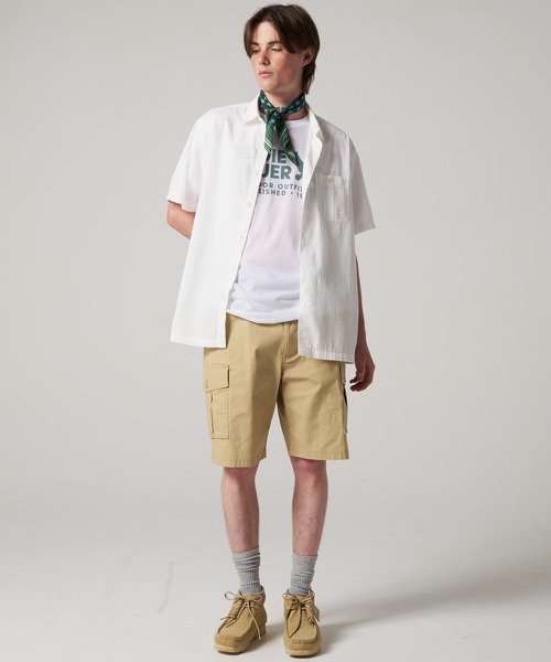 Eddie Bauer(エディーバウアー)の「シアサッカー 半袖シャツ(シャツ/ブラウス・メンズ・チャコールグレー/ホワイト/モスグリーン/コバルトブルー・S/M/L/XL/XXL)」の5枚目の写真