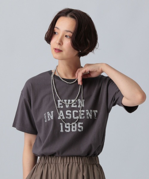 LEPSIM（レプシィム）の「ヴィンテージリンガーT　571246（Tシャツ/カットソー・レディース・ベージュ/チャコールグレー/ピンク・FREE）」の12枚目の写真
