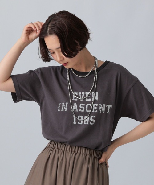 LEPSIM（レプシィム）の「ヴィンテージリンガーT　571246（Tシャツ/カットソー・レディース・ベージュ/チャコールグレー/ピンク・FREE）」の13枚目の写真