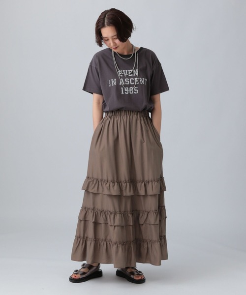 LEPSIM（レプシィム）の「ヴィンテージリンガーT　571246（Tシャツ/カットソー・レディース・ベージュ/チャコールグレー/ピンク・FREE）」の6枚目の写真