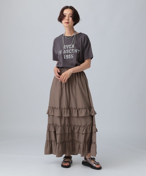 LEPSIM（レプシィム）の「ヴィンテージリンガーT　571246（Tシャツ/カットソー・レディース・ベージュ/チャコールグレー/ピンク・FREE）」の7枚目の写真