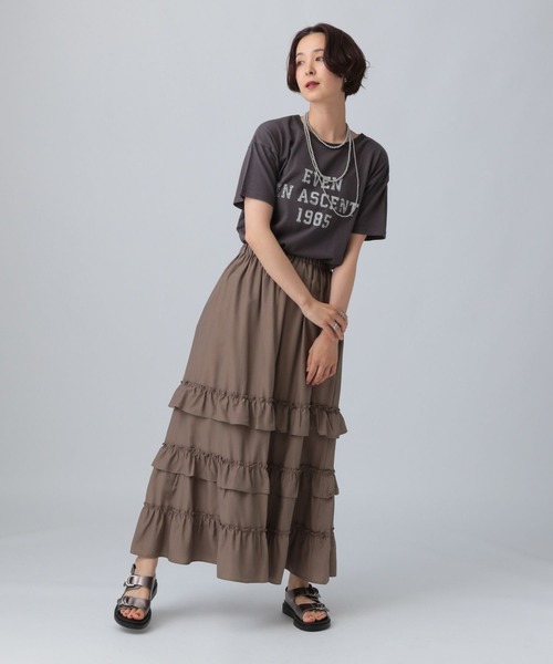 LEPSIM（レプシィム）の「ヴィンテージリンガーT　571246（Tシャツ/カットソー・レディース・ベージュ/チャコールグレー/ピンク・FREE）」の8枚目の写真