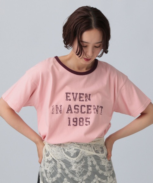 LEPSIM（レプシィム）の「ヴィンテージリンガーT　571246（Tシャツ/カットソー・レディース・ベージュ/チャコールグレー/ピンク・FREE）」の9枚目の写真