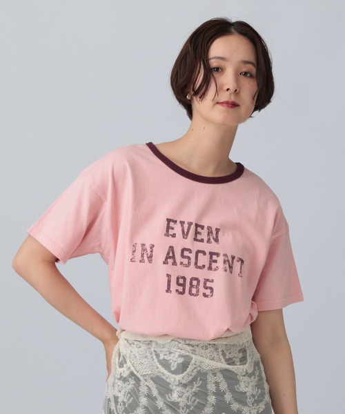 LEPSIM（レプシィム）の「ヴィンテージリンガーT　571246（Tシャツ/カットソー・レディース・ベージュ/チャコールグレー/ピンク・FREE）」の10枚目の写真