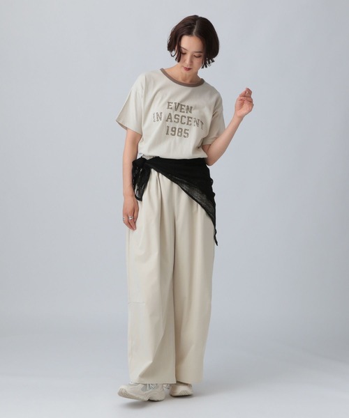 LEPSIM（レプシィム）の「ヴィンテージリンガーT　571246（Tシャツ/カットソー・レディース・ベージュ/チャコールグレー/ピンク・FREE）」の20枚目の写真