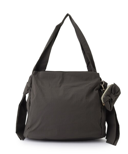 grove(グローブ)の「【撥水】リボンチャームサイドノットショルダー(ショルダーバッグ・レディース・ダークグレー/ネイビー/ブラック・00)」の13枚目の写真