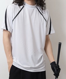“COS MEN” ウォッシュドカラーモックネックTシャツ セール】 【MEN】【吸水速乾・UVケア】ベア天竺 モックネック