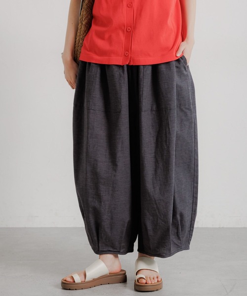 studio CLIP（スタディオクリップ）の「【撥水加工・接触冷感・速乾・UVカット】らくらくバルーンパンツ[プチ・プラス・トールサイズあり]（その他パンツ・レディース・オリーブ/ブラウン/その他2/ネイビー・LARGE/ﾌﾘｰ(L)/MEDIUM/TF/PF）」の17枚目の写真