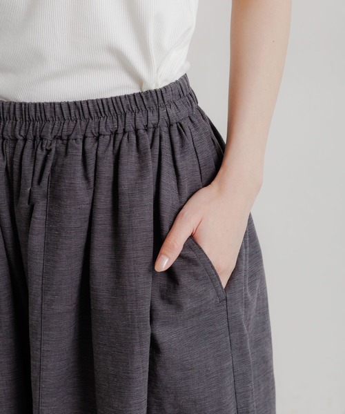 studio CLIP（スタディオクリップ）の「【撥水加工・接触冷感・速乾・UVカット】らくらくバルーンパンツ[プチ・プラス・トールサイズあり]（その他パンツ・レディース・オリーブ/ブラウン/その他2/ネイビー・LARGE/ﾌﾘｰ(L)/MEDIUM/TF/PF）」の10枚目の写真