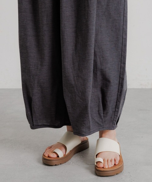 studio CLIP（スタディオクリップ）の「【撥水加工・接触冷感・速乾・UVカット】らくらくバルーンパンツ[プチ・プラス・トールサイズあり]（その他パンツ・レディース・オリーブ/ブラウン/その他2/ネイビー・LARGE/ﾌﾘｰ(L)/MEDIUM/TF/PF）」の11枚目の写真