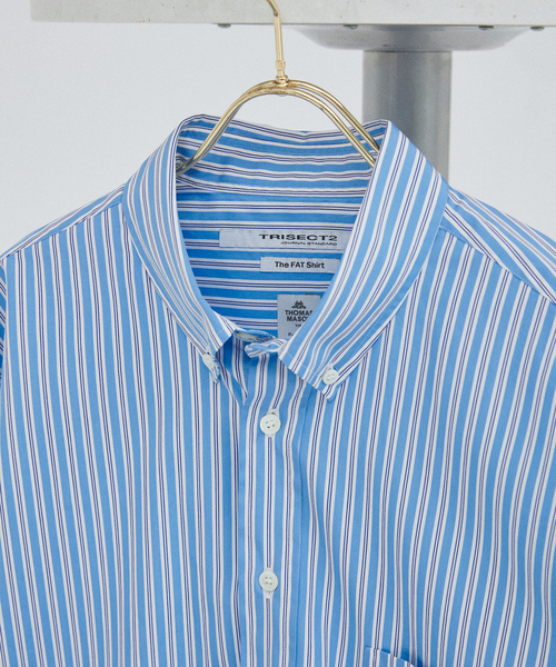 JOURNAL STANDARD(ジャーナルスタンダード)の「THOMAS MASON / トーマスメイソン ファット シルエット ボタンダウン シャツ(シャツ/ブラウス・メンズ・ブルー/サックスブルー/ライトグレー/ブラウン/ブルー系その他・SMALL/MEDIUM/LARGE)」の9枚目の写真