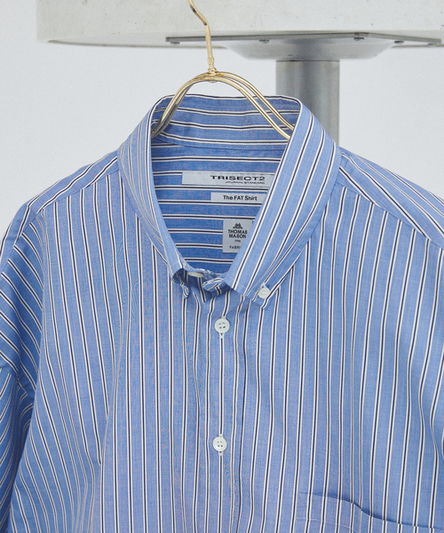 JOURNAL STANDARD(ジャーナルスタンダード)の「THOMAS MASON / トーマスメイソン ファット シルエット ボタンダウン シャツ(シャツ/ブラウス・メンズ・ブルー/サックスブルー/ライトグレー/ブラウン/ブルー系その他・SMALL/MEDIUM/LARGE)」の10枚目の写真