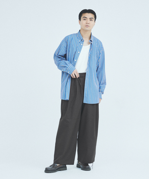 JOURNAL STANDARD(ジャーナルスタンダード)の「THOMAS MASON / トーマスメイソン ファット シルエット ボタンダウン シャツ(シャツ/ブラウス・メンズ・ブルー/サックスブルー/ライトグレー/ブラウン/ブルー系その他・SMALL/MEDIUM/LARGE)」の13枚目の写真