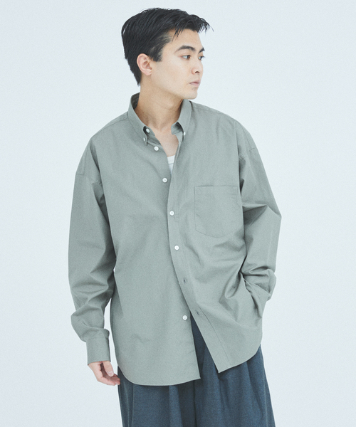 JOURNAL STANDARD(ジャーナルスタンダード)の「THOMAS MASON / トーマスメイソン ファット シルエット ボタンダウン シャツ(シャツ/ブラウス・メンズ・ブルー/サックスブルー/ライトグレー/ブラウン/ブルー系その他・SMALL/MEDIUM/LARGE)」の16枚目の写真
