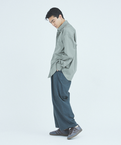 JOURNAL STANDARD(ジャーナルスタンダード)の「THOMAS MASON / トーマスメイソン ファット シルエット ボタンダウン シャツ(シャツ/ブラウス・メンズ・ブルー/サックスブルー/ライトグレー/ブラウン/ブルー系その他・SMALL/MEDIUM/LARGE)」の22枚目の写真