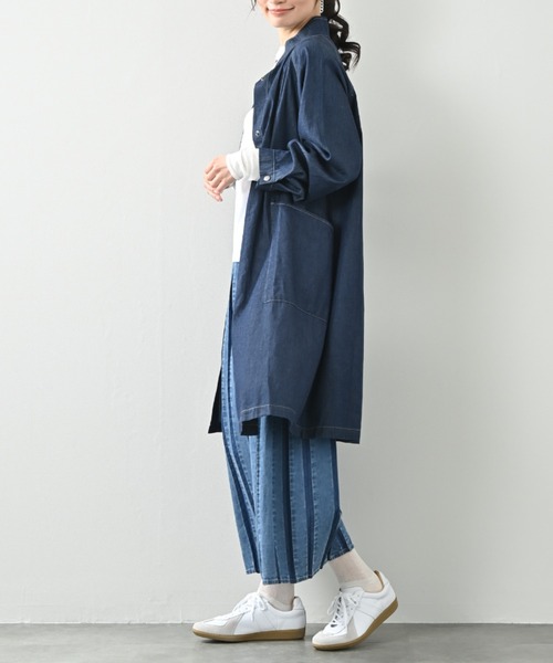 定価約79000円日本製LilyAlice2wayデニムコート GINZA 春色 軽量＆ソフトライトデニムコート（その他アウター）｜aunt lily