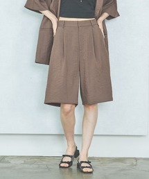 LAKOLE | 【セットアップ対応・接触冷感】リネンライクハーフパンツ / 572784(その他パンツ)