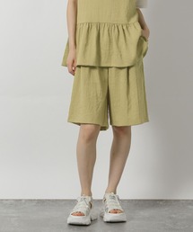 LAKOLE | 【セットアップ対応・接触冷感】リネンライクハーフパンツ / 572784(その他パンツ)