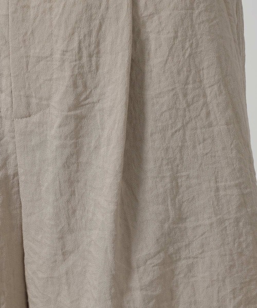 LAKOLE（ラコレ）の「【セットアップ対応・接触冷感】リネンライクハーフパンツ / 572784（その他パンツ・レディース・オリーブ/グレイッシュベージュ/ブラウン/チャコールグレー・FREE）」の11枚目の写真