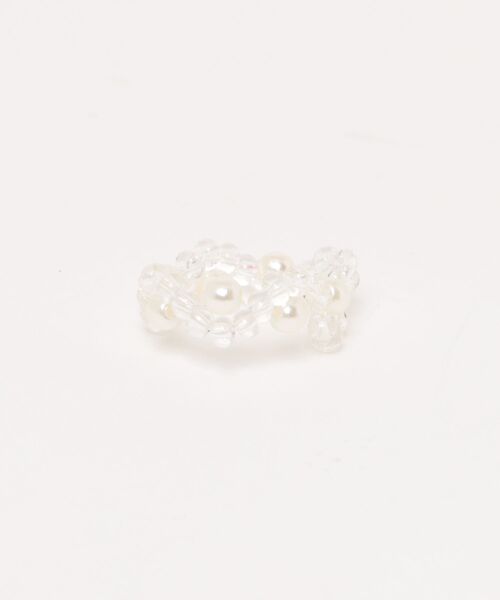 flower（フラワー）の「ウェーブビーズリング（リング・レディース・クリア・FREE）」の5枚目の写真