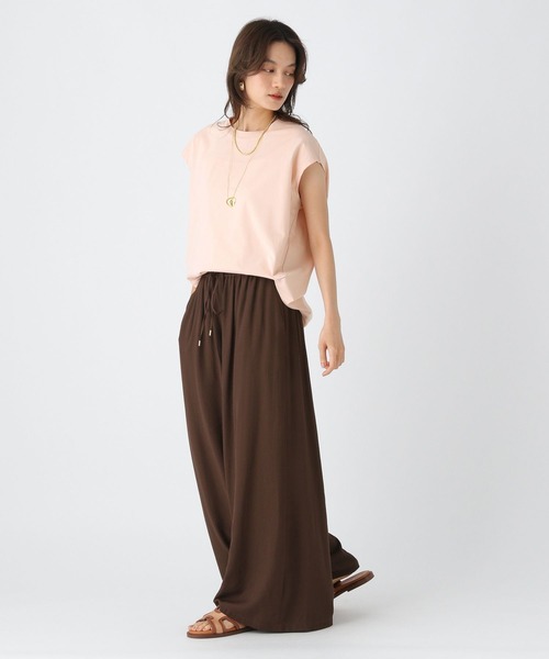 Elura（エルーラ）の「ひやっとタッチフレンチＴシャツ/576899（Tシャツ/カットソー・レディース・ライトピンク/ブラウン系その他/ブラック/ホワイト・FREE）」の18枚目の写真