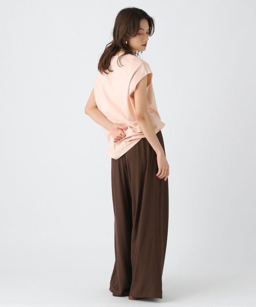 Elura（エルーラ）の「ひやっとタッチフレンチＴシャツ/576899（Tシャツ/カットソー・レディース・ライトピンク/ブラウン系その他/ブラック/ホワイト・FREE）」の19枚目の写真