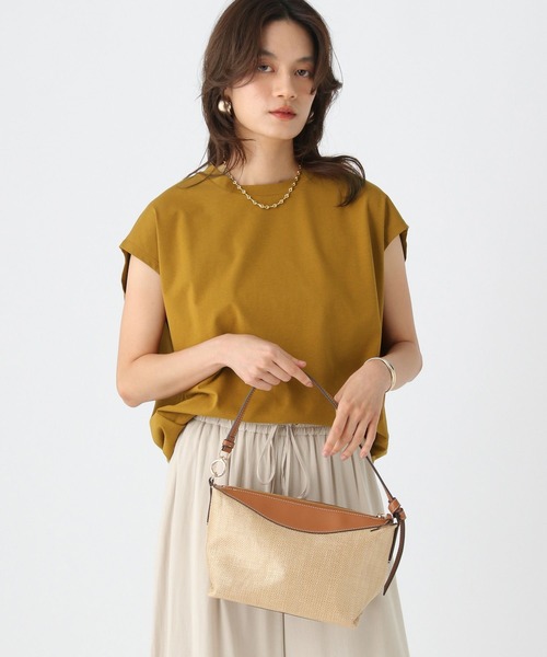 Elura（エルーラ）の「ひやっとタッチフレンチＴシャツ/576899（Tシャツ/カットソー・レディース・ライトピンク/ブラウン系その他/ブラック/ホワイト・FREE）」の22枚目の写真