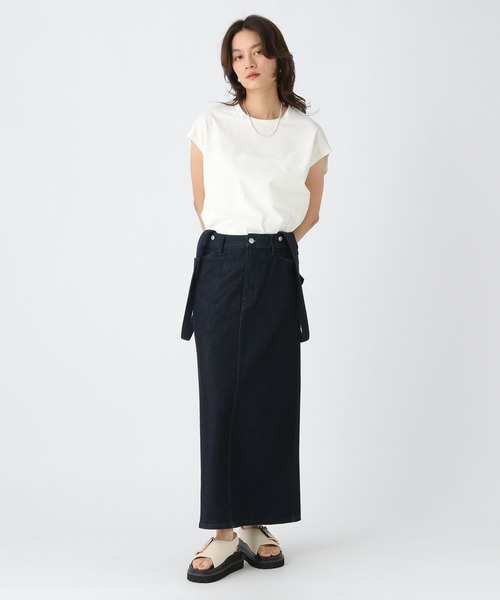 Elura（エルーラ）の「ひやっとタッチフレンチＴシャツ/576899（Tシャツ/カットソー・レディース・ライトピンク/ブラウン系その他/ブラック/ホワイト・FREE）」の5枚目の写真