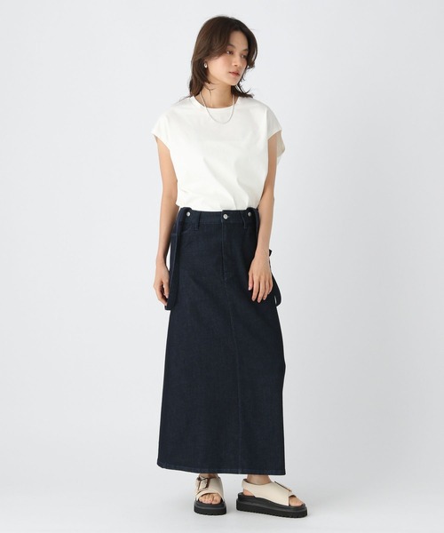 Elura（エルーラ）の「ひやっとタッチフレンチＴシャツ/576899（Tシャツ/カットソー・レディース・ライトピンク/ブラウン系その他/ブラック/ホワイト・FREE）」の6枚目の写真