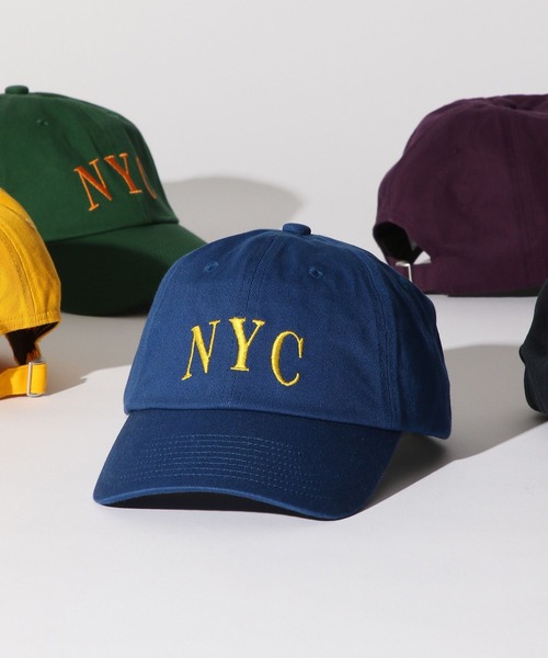 RAGEBLUE(レイジブルー)の「NYCロゴ/カラーキャップ(キャップ・メンズ・ブルー/パープル/マスタード/グリーン系その他/ネイビー・FREE)」の4枚目の写真
