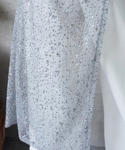 Emma（SELECT LEVERY）（エマ セレクトリベリー）の「レース刺繍ラップスカート（スカート・レディース・ピンク/シルバー・FREE）」の13枚目の写真