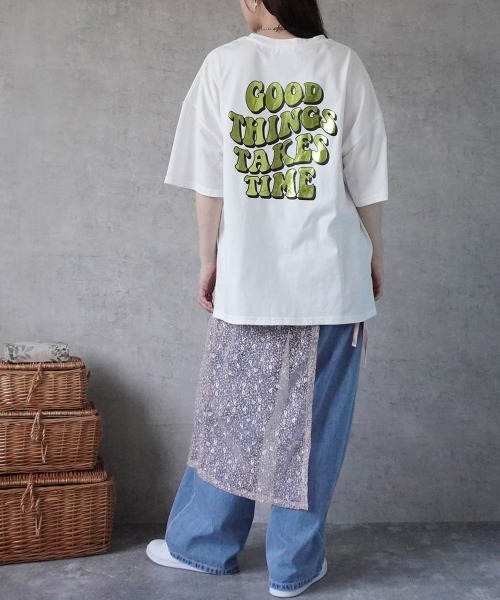 Emma（SELECT LEVERY）（エマ セレクトリベリー）の「レース刺繍ラップスカート（スカート・レディース・ピンク/シルバー・FREE）」の6枚目の写真