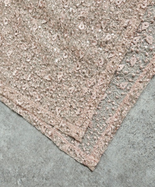 Emma（SELECT LEVERY）（エマ セレクトリベリー）の「レース刺繍ラップスカート（スカート・レディース・ピンク/シルバー・FREE）」の7枚目の写真