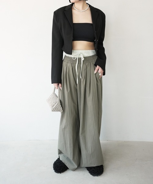 c.u.l（シーユーエル）の「見せパン レディーストランクス ストライプ ショーツ culw836（その他パンツ・レディース・イエロー/グリーン/ピンク/ブラック/ブルー・L/M）」の17枚目の写真