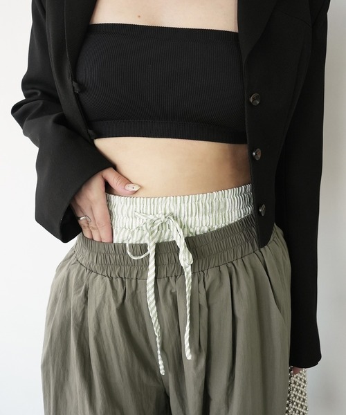 c.u.l（シーユーエル）の「見せパン レディーストランクス ストライプ ショーツ culw836（その他パンツ・レディース・イエロー/グリーン/ピンク/ブラック/ブルー・L/M）」の18枚目の写真