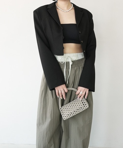 c.u.l（シーユーエル）の「見せパン レディーストランクス ストライプ ショーツ culw836（その他パンツ・レディース・イエロー/グリーン/ピンク/ブラック/ブルー・L/M）」の19枚目の写真