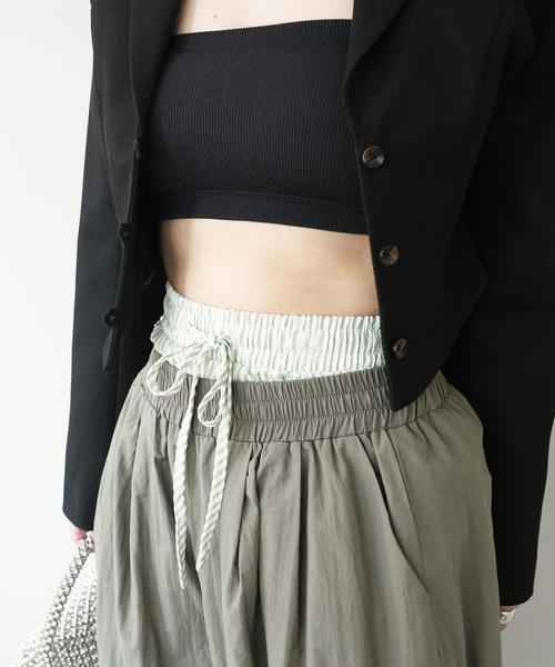 c.u.l（シーユーエル）の「見せパン レディーストランクス ストライプ ショーツ culw836（その他パンツ・レディース・イエロー/グリーン/ピンク/ブラック/ブルー・L/M）」の21枚目の写真