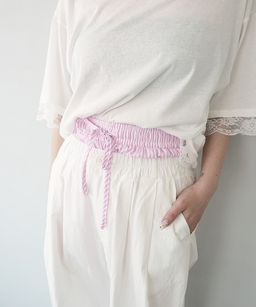 c.u.l（シーユーエル）の「見せパン レディーストランクス ストライプ ショーツ culw836（その他パンツ・レディース・イエロー/グリーン/ピンク/ブラック/ブルー・L/M）」の7枚目の写真